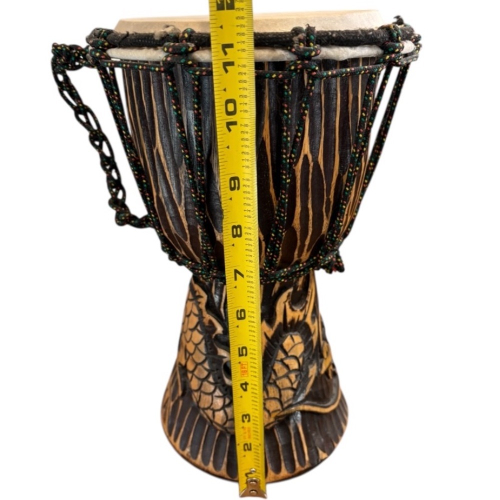 Handcrafted Jamaican Djembe Drum - Picture 8 of 8